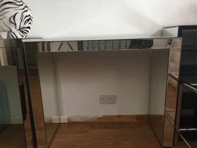 £75 • Buy Chic Dressing Table Console Desk Stand Silver Mirrored Venetian