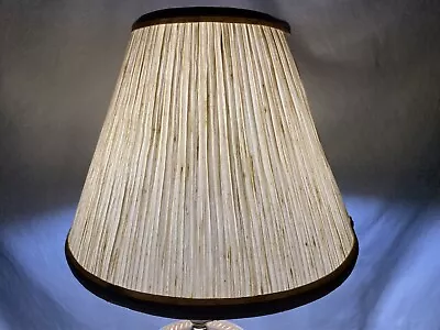 Vintage Small Light Beige Pleated Bell Lampshade Lamp Shade • $15.41