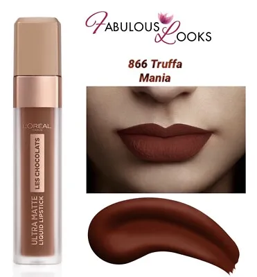 L'Oreal Paris Les Chocolats Ultra Matte Liquid Lipstick 866 Truffa Mania • £5.95