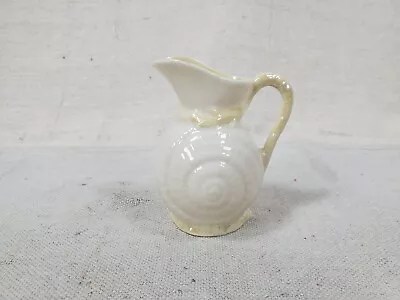 Belleek Shell Creamer With Tan Trim Vintage • $15