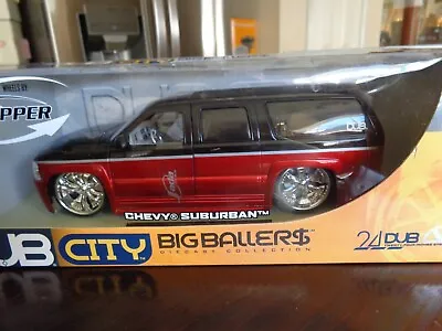 Chevy Suburban Ext 24  Chopper Sp-6 Wheels Dub City Big Baller$ 1/18 New • $99.99