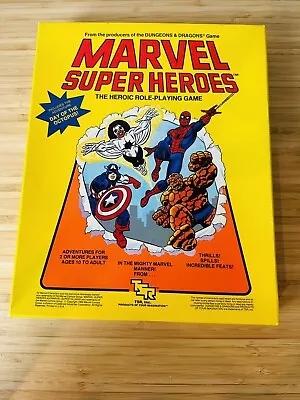 Tsr Marvel Super Heroes Box Set - Complete Unpunched With Dice - 6850 D&d Ad&d • $28