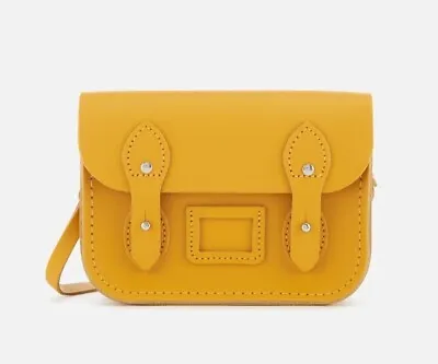 NEW The Cambridge Satchel Micro Bag In Yellow / Mustard Leather • £62