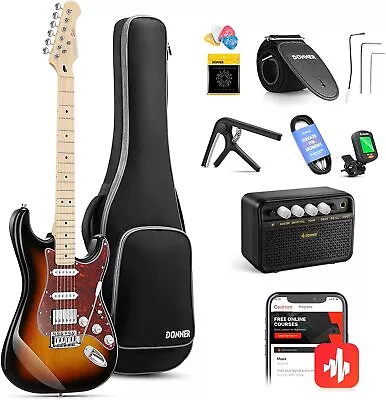 Donner DST-152 Electric Guitar HSS Pickup Coil Split 5 Ways Switch 7 Mode Sound • $209.99