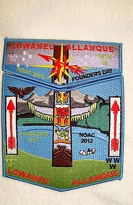 Oa Lowaneu Allanque 41 3 Fires 2-patch N Star Totem Founders Day 2012 Noac Flap • $17.32