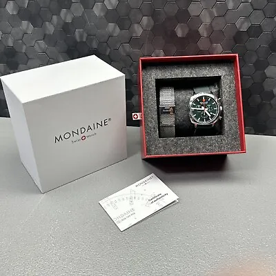 Mondaine WRISTWATCH  Green MSL.41460.LF.SET • $299