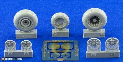 1/48 Eduard #648782 P-38J Lightning Wheels For Tamiya Kit • $10.95