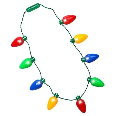 Christmas Light Up Bulb Necklace Ugly Sweater Party Favor Xmas Light Necklac... • $14.90