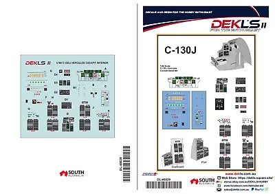 1/48 C130J Interior Decals DEK L's II • $6.43