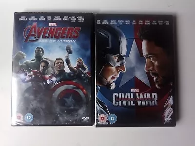 *NEW*  2 DVDs Marvel The Avengers - Age Of Ultron .Captain America Civil War • £9