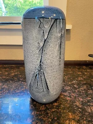 Signed William Crutchfield Studio Art Pottery Vase Vintage Fossil Design. 11.5” • $85