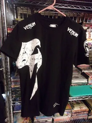 Venum Fight Team~black~short Sleeve~cotton Blend T-shirt~size Xl~vg/c Preworn • $21.95