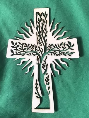 Olive Tree In A Wooden Wall Cross • £5