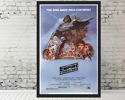 Star Wars Movie Poster The Empire Strikes Back Poster Episode 5 - 11x17  Framed • $33.90