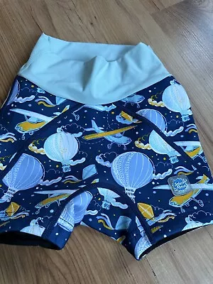 Splash About HAPPY NAPPY Boys Swimming Trunks Pants Blue Crocodile 2 - 3 Yrs XXL • £2