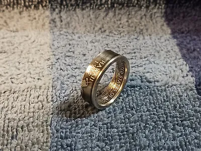 Hawaii  90% Silver Handcrafted Washington Quarters Coin Ring Size 6-1/2  2008 • $34