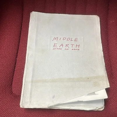 Atari MIDDLE EARTH Pinball Machine Manual - Good Used Original • $24.99