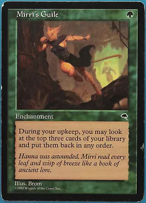 Mirri's Guile Tempest HEAVILY PLD Green Rare MAGIC CARD (ID# 456543) ABUGames • $27.30