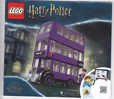 LEGO INSTRUCTIONS ONLY LEGO MODEL 75957 HARRY POTTER THE KNIGHT BUS X 1 • $9