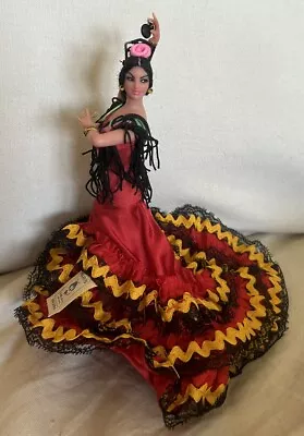 Marin Cliclana 7” Woman Flamenco Dancer Doll In Red Dress • $20