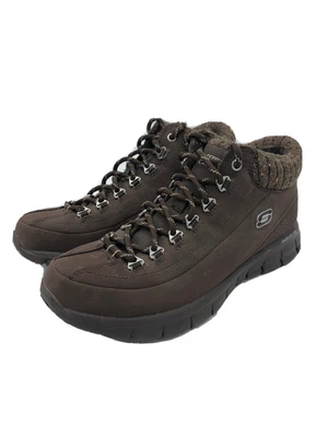 $35 • Buy Skechers Flex Elite Brown Boots, Women’s Size 6.5, Excellent Condition 