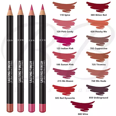 RIMMEL Lasting Finish 8HR Stay On Lip Liner Crayon Pencil Contour *ALL SHADES* • $6.95