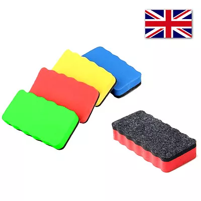 Magnetic Whiteboard Eraser Wipe Dry Board Cleaner Magnet Marker • £2.60