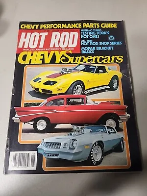 Hot Rod Magazine Jan 1979 - Chevy Supercars - Mustang Turbo - Mopar  - Rod Shop • $4.99