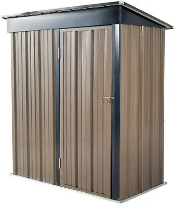 5 X 3FT Metal Garden Shed Outdoor Storage Cabinet House Box Pent Roof Lockable • £129.99