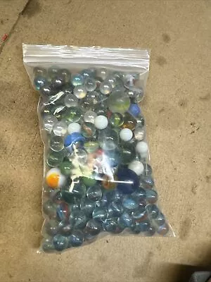 Bag Of Colorful Marbles Lot • $0.99