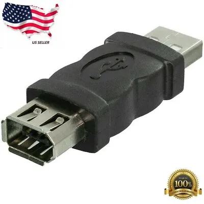 NEW Firewire IEEE 1394 6 Pin Female F To USB M Male Adaptor Converter • $3.99