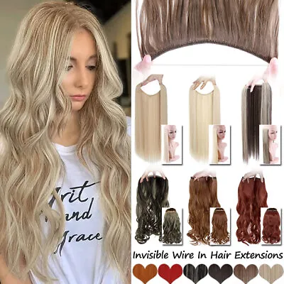 $8.39 • Buy US Wire In Hair Extensions Elastic Band Secret Miracle Ring 100% Real AS Human H