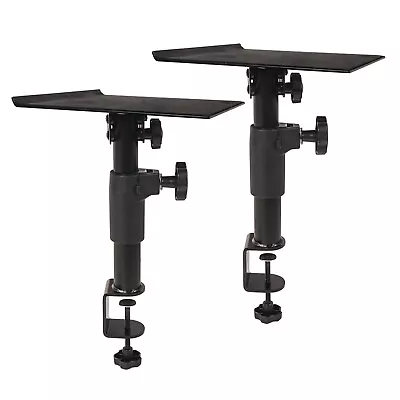 Sound Town 2-Pack Desktop Clamp-On Studio Monitor Speaker Stands (STSD-DCM-PAIR) • $63.74