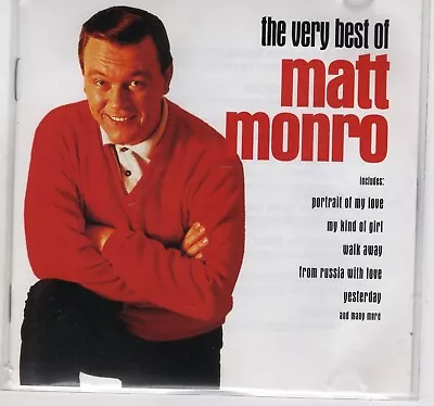 Music CD & Front Cover ONLY The Very Best Of Matt Monro • £1.80