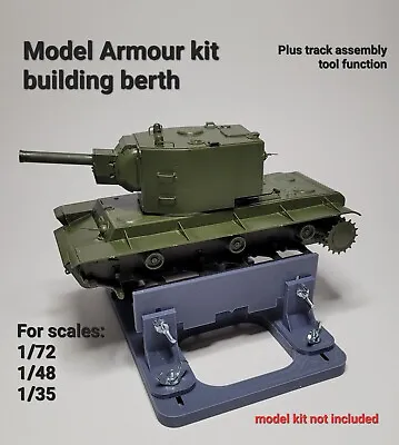 Model Tank Kit Building Berth And Track Tool 1/48 1/72 1/35 Armour Jig AFV Car • £21.99