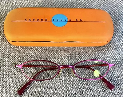 Jean LaFont Eyeglass Frames Martha 346 Hot Pink With Case 46-18-130 • $30