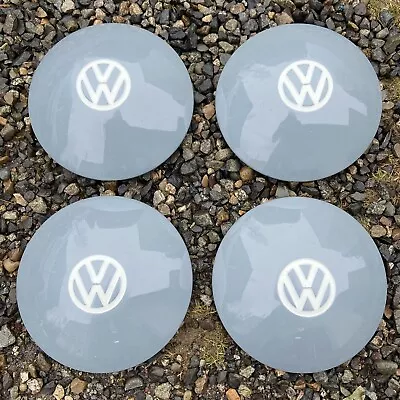 1955-63 VOLKSWAGEN VW BUS Commercial Caps Dove Grey Hubcaps Set Of 4 Original • $395