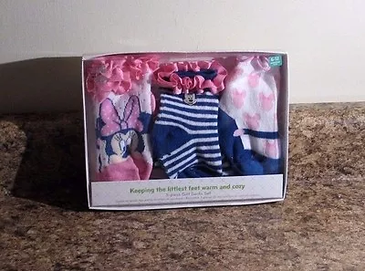Disney Store Minnie Mouse Baby Gift Socks Set 3 Pair Pink 6-12 Months • $12.95