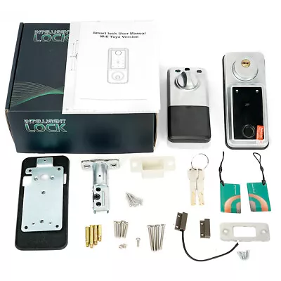 Wifi Smart Door Lock Front Deadbolts APP Fingerprint Card Keyless Digital AU • $99.79