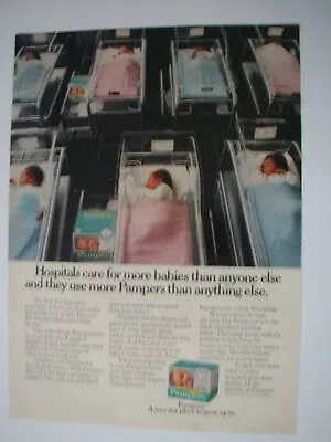 1975 Pampers Diapers 1975 VINTAGE PRINT AD LO57 • $4.99