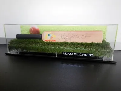 Signed Adam Gilchrist Cricket Australia Mini Bat - Proof COA • $269.99