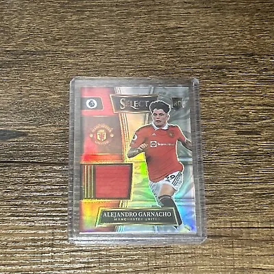 2022-23 Panini Select EPL ALEJANDRO GARNACHO RC ROOKIE SILVER PRIZM RELIC PATCH • $29.99