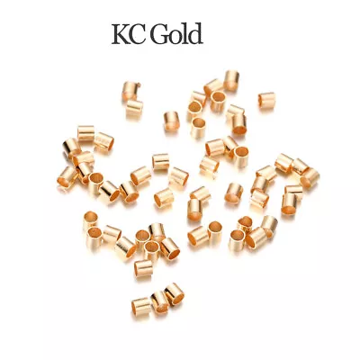 500pcs 1.5-2.5mm Copper Tube Crimp End Beads Stopper Spacer Beads DIY Jewelry • $1.42