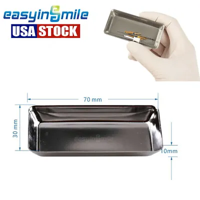 1Pc Dental Bur Endo Files Tray Polish Brush Stainless Steel 7*3*1cm EASYINSMILE • $10.16