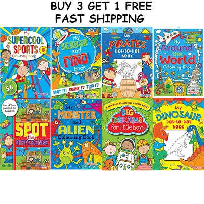 Colouring Books For Boys Book Fun Activity Kids Children Fast Shipping • £2.45