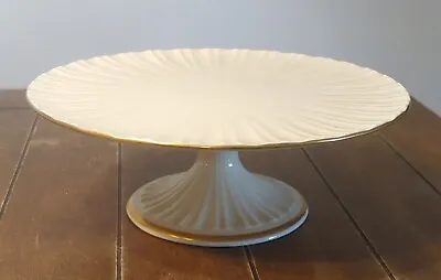 Lenox Cream & Gold Pedestal Cake Stand • $34.99