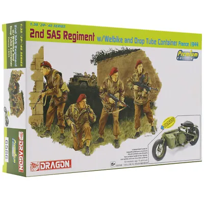 Dragon SAS Figures 2nd Regiment Welbike Model Kit Scale 1:35 • £15.99