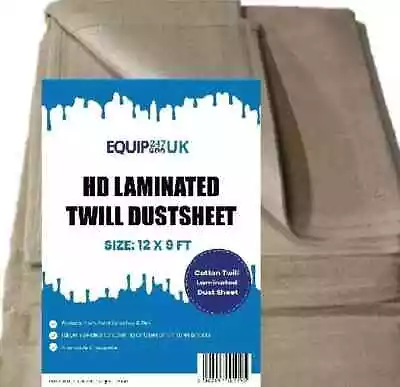 Double Protection Extra Heavy Duty 9ft X 12ft Cotton Twill Dusts Sheet  • £12.95