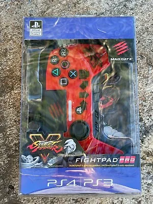 Mad Catz Street Fighter V FightPad PRO For PlayStation 3 And 4 PS3 PS4 RED NEW • $69.99