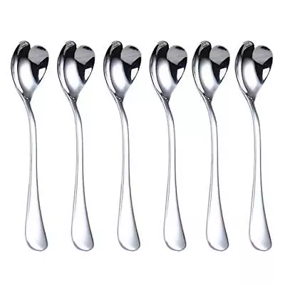 Mini Coffee Spoons Demitasse Spoons Heart Shaped Spoons 4.9-inch18/10 Stainle... • $17.71